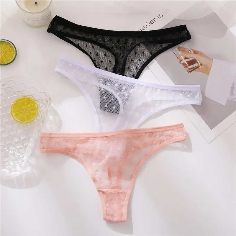 FINETOO New Women Sexy G-String Lace Panties Underwear Low Waist Thong Female Underpants Briefs Intimates Lingerie