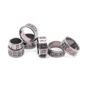 Rvs Falcon Been <span class=keywords><strong>Bands</strong></span> Hard Materiaal Metalen Duivenringen - Product Image 2