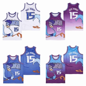 Jersey Basket Bordir Jahitan Sublimasi Ukuran US Gaya Jalanan Vintage # 15 ROAD RUNNER # 0 PABLO Seragam Pria yang Bernapas - Product Image 1
