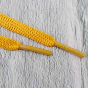 Lacets plats personnalisés en polyester tricoté de 8 mm pour baskets, chaussures en toile, chaussures de skateboard, chaussures décontractées, chaussures blanches – Vente en gros - Product Image 5