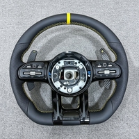 Volant de voiture en fibre de carbone véritable pour Mercedes Benz AMG B C E S W204 W205 W212 W213 W214 W215 W222 W223 CLA CLE C63 E63 A45