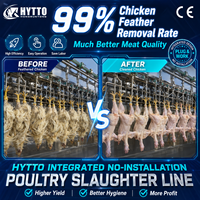 Abattoir mobile conteneurisé pour volailles, ligne d'abattage de poulets, équipement d'abattage, capacité 1000BPH