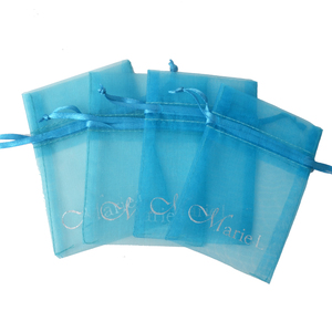 Bolsa con cordón de organza para regalos de joyería Bolsa de regalos de Navidad - Product Image 5