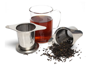 Custom Portable Tea filtro 304 aço inoxidável teacup coador Chá/café filtro dupla orelha aço inoxidável coador chá funil - Product Image 5