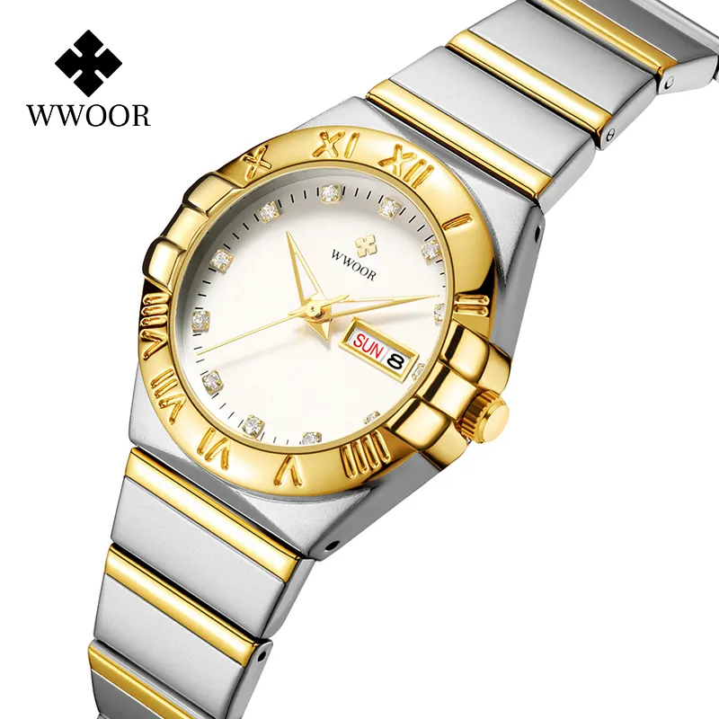 Customized WWOOR 8885L Vintage Watch Women Stylish High Quality Quartz Ladies Waterproof Watches Luxury Female Business Watch