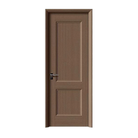 Portes en bois massif turques ignifugées au Liban, porte de chambre à coucher moderne en bois massif noir, porte intérieure en bois
