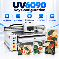Mesin Cetak UV Flatbed 6090 dengan Rel Pemandu Senyap untuk Pencetakan Presisi Tinggi pada Kaca, Akrilik, dan Papan