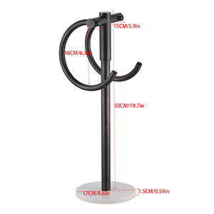 <span class=keywords><strong>Toallero</strong></span> doble de mármol con <span class=keywords><strong>toallero</strong></span> de pie de acero inoxidable, anillo de toalla de pie para <span class=keywords><strong>lavabo</strong></span> de baño doméstico - Product Image 4