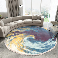 Tapis transfrontalier de style nordique, motif panier suspendu, imprimé maison, forme unique, lavable en machine, pour salon et chambre