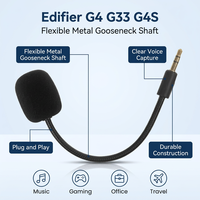 Microphone pour casque EDIFIER G4 G33, accessoires pour casque G4S avec suppression du bruit, design tendance, boucle + tige coudée