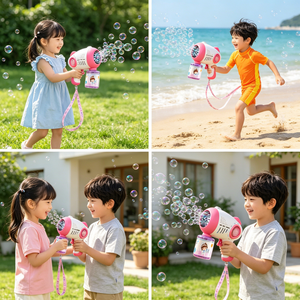 Children Outdoor Bubble Gun Toys Automatic Dinosaur Space Bubble Gun Toys Summer Social Outing Bubble Gun - Product Image 6