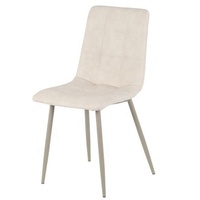 Chaise de salon confortable de haute qualité avec dossier ergonomique en velours, pieds en métal, chaises de salle à manger