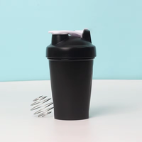 FBA Meilleure Vente Bouteille de Shaker 400ml pour Gym, Personnalisable avec Logo, Plastique Portable, Sports, Fitness, Tasse à Protéines et Gourde