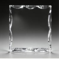 Bloc de verre en cristal transparent personnalisé HBL, gravure laser 3D, sublimation, cadre photo en cristal pour mariage, cadeaux de famille