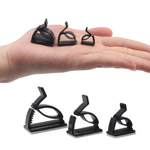 2025 Best Seller Preto Adhesive <span class=keywords><strong>Cable</strong></span> Clips R Plastic Wire Organizer Cord Holder para Desk Car Wall Ethernet <span class=keywords><strong>Cable</strong></span> Management - Product Image 2