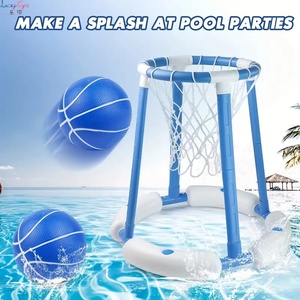 Pallacanestro Galleggiante con Canestro e Due Palloni per Tutte le Età, Ottimo Giocattolo Acquatico per Giochi in Piscina e Divertimento Estivo - Product Image 2