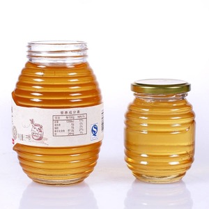 Tarro de Miel de Vidrio en Forma de Panal de Abeja, Diferentes Tamaños, Producción de Fábrica, Venta al por Mayor - Product Image 1