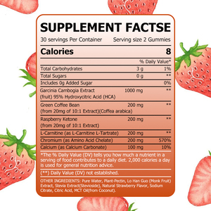 Factory Direct Garcinia Cambogia Gummies with L-Carnitine Help Boost a Healthy <b>Metabolism</b> Help Control Food Intake Gummies - Product Image 3