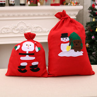Sac de Noël 2025 pour la fête du Nouvel An, sac cadeau pour bonbons, en tissu non tissé réutilisable, imprimé UV, 20-70 cm pour une meilleure visibilité