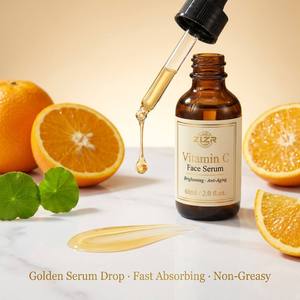 Sérum facial anti-âge à la vitamine C 60 ml, éclaircissant les taches brunes, booster de collagène, sérum nourrissant pour l'éclat de la peau ZLZR - Product Image 1
