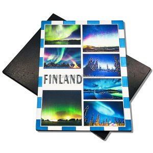 Imán de Metal para Refrigerador con Diseño de Oso Polar y Alce, Estilo Souvenir de <span class=keywords><strong>Murmansk</strong></span>, Impreso en Lámina Metálica - Product Image 5