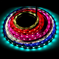 Bande LED adressable Dream Color 5050 RGBW RGB WS2811DMX512 USB 10mm 60LEDs/mètre Cuivre SPI pour Projet Décoration DC24V