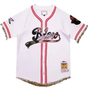 S&L Factory Supply Brandy Frost Baseball Shirt/ Unique Tapestry w/embroidery Jersey