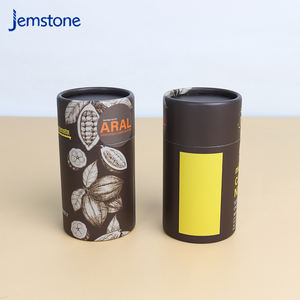 Boîte d'emballage cylindrique en carton recyclable de qualité alimentaire, design personnalisé, tube en papier pour grains de café avec feuille d'aluminium - Product Image 6