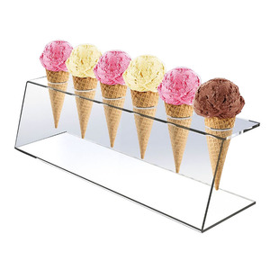 Espositore per Coni Gelato in Acrilico Personalizzato, Supporto in Plexiglass per Coni Gelato - Product Image 1