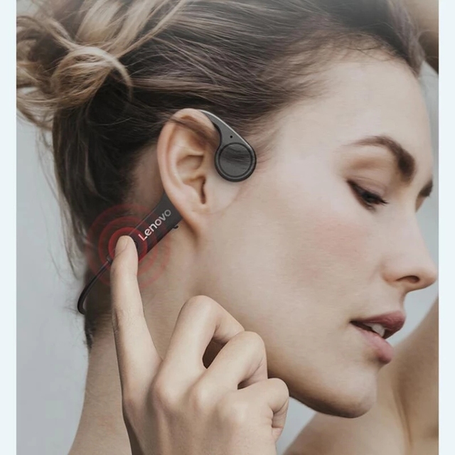 Original X4 True Bone Conduction Headphones with Ear Hook IPX-4 Waterproof True Wireless 5-10 Hours Playtime & Volume Control