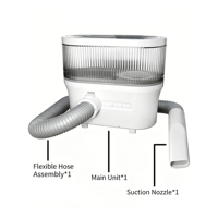 Kit de toilettage pour animaux 5-en-1 amélioré, tondeuse professionnelle pour chiens, bac à poussière 3L, 7 vitesses, faible bruit