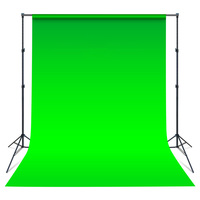 Kit de Support de Fond Vert Portable 2.8*3m pour Photographie de Studio, Scènes Vidéo et Fêtes
