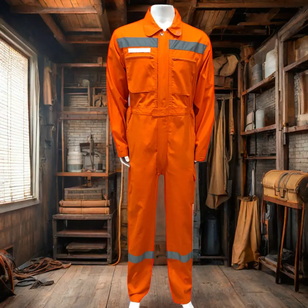 Grosir pakaian reflektif tahan api Royal Blue jaket kerja dan celana seragam keselamatan tahan api