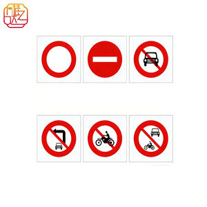 Juego de Señales de Tráfico Prohibitorias Cumpliendo con las Normas de Vietnam - Señales Regulatorias Reflectantes de Aluminio para Carreteras y Áreas Urbanas Vietnamitas - Product Image 1