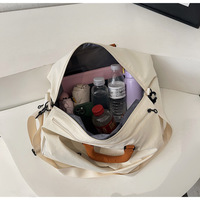 Sac de sport et de yoga unisexe, séparation sec-humide, doublure en polyester, nylon, sac fourre-tout 20-35L pour les loisirs et les voyages