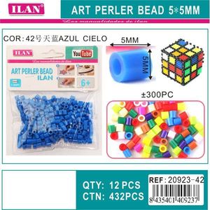 Perline Art Perler ILAN 5x5mm Blu Cielo 300 Pezzi, Perline per Lavoretti Fai-da-Te per Bambini - Product Image 1