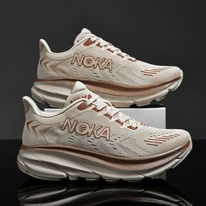 Wholesale Fashion Running Shoes Lace-up Stretch Fabric Mesh Athletic Low-<b>top</b> Light-weight <b>PVC</b> Midsole Anti-Slip Solid Quick Dry - Product Image 2