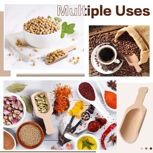 Mini cucharas de madera para tarros, 12 piezas, pequeñas cucharas de sal de baño, cuchara de café, Mini cucharas de bambú, Mini cucharas para especias, té, azúcar - Product Image 4