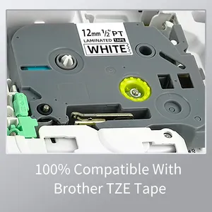 Hoge Kwaliteit Tze 231 12Mm Zwart Op Wit Voor Brother P-Touch Label Printer Tz Tape