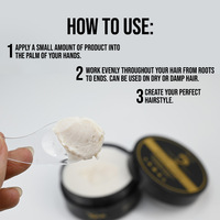 Pâte coiffante pour cheveux unisexe de qualité supérieure 100g Tenue forte Fini mat Ajoute de la texture et du volume pour les cheveux bouclés et les extensions de cheveux