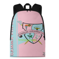 Sac à dos personnalisé pour femme de la sororité ZPB Zeta Phi Beta, sac à dos réutilisable pour les courses, sac de week-end de haute qualité