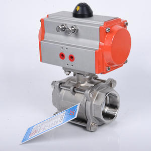 วาล์วบอลนิวเมติกสแตนเลส 304 รุ่น Q611F-16P DN25 ทนความร้อนสูง แบบแมนนวล เกลียวใน สำหรับน้ำ - Product Image 1