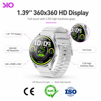 Smartwatch Personalizzato OEM ODM con GPS, Display 1.39 Pollici 360x360, Impermeabile 10m, Risposta alle Chiamate, Bussola, 100 Modalità Sportive, Fitness, Vendita all'Ingrosso