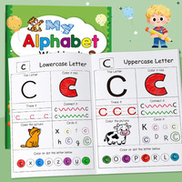 Mein Alphabet-Arbeitsheft A-Z Groß- und Kleinbuchstaben Nachzeichnen Malbuch Vorschulkinder Englisch-Lernbuch