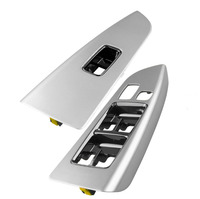 Panel de Control del Interruptor de Elevalunas Eléctrico para Automóvil, Compatible con Land Cruiser Prado 2003-2009 LC120, Color Gris Plateado, 74232-60440