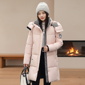 Chaqueta de Mujer al por Mayor, Invierno 2025, Nueva Moda, Transpirable, con Cremallera Larga, Casual, Elegante y Versátil - Product Image 2