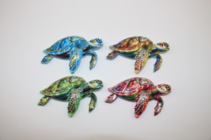 Autocollant de réfrigérateur tortue de mer dorée de luxe, objets décoratifs, style océan, aimants personnalisés, souvenirs de voyage - Product Image 2
