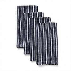 Serviettes en coton uni 70x150cm, faites à la main, lavables en machine, écologiques, style américain, pour la décoration de table, classiques - Product Image 1