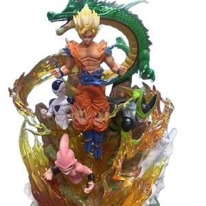 Figurines GK en boîte pour l'anniversaire <span class=keywords><strong>de</strong></span> la série : Goku, Shenron, Frieza, Sharu, Bu Oue – Ornements <span class=keywords><strong>de</strong></span> dessin animé, jouet en boîte colorée - Product Image 1