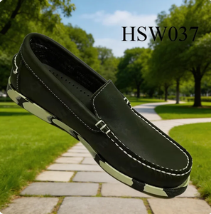 LXG, Chaussures Penny en <span class=keywords><strong>Cuir</strong></span> Plein Grain Vert Sauge de Qualité Supérieure pour Événements Communautaires, Idéales pour l'Exploration Urbaine, pour Hommes, Chaussures de Marche Confortables en Promotion HSW037 - Product Image 2